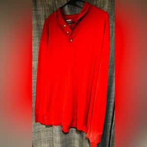 Red Old Navy Long Sleeve Hood T-shirt
